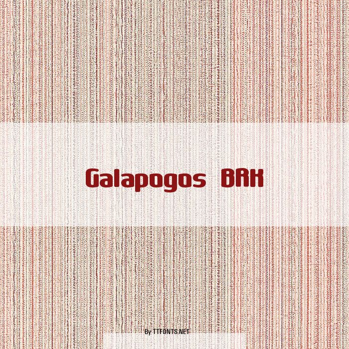 Galapogos BRK example